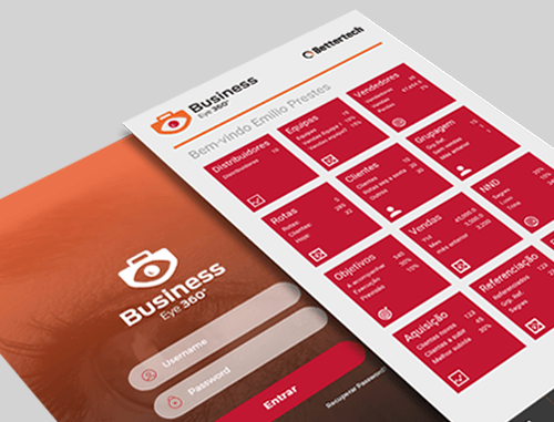 Business Eye 360º App - Self-service Business Intelligence screen