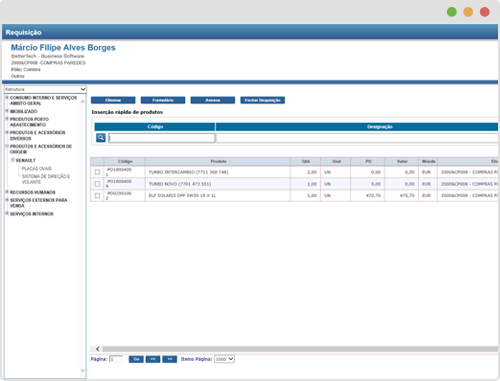 gestão de compras - easy2buy - Gestão de Requisições