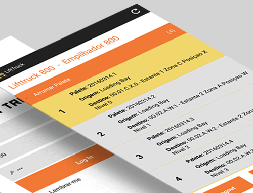 gestão de armazens - logistica - empilhadores - App Lift Truck - geslog