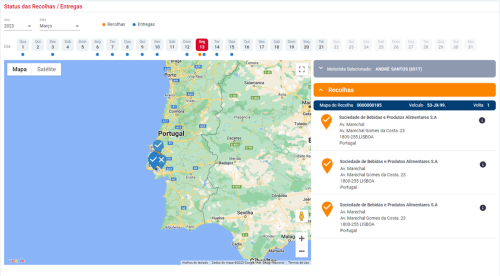 NetTrans - Software de Gestão de Transportes - localização geográfica