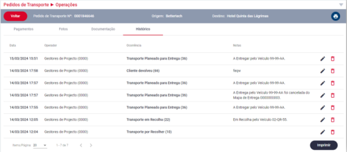 NetTrans - Software de Gestão de Transportes - acompanhamento da mercadoria