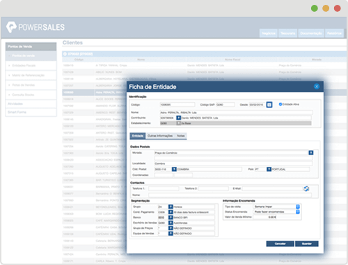 automação da força de vendas - pre-venda - auto-venda - rotas de vendas - Gestão de Clientes - integração com o seu ERP - POwerSales